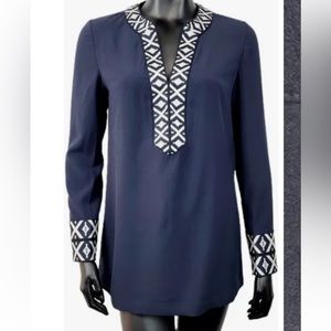 Brand new Tory Burch Ariana Navy Tunic.  Size 8